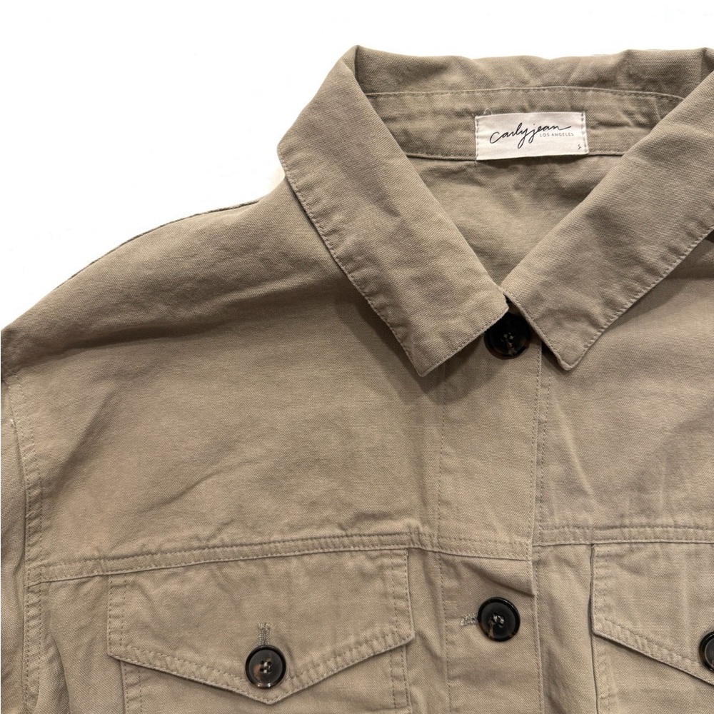 Carly Jean Los Angeles Beige Jacket - Picture 2 of 2